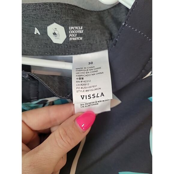 Vissla Montra Tropical Print Swim Trunks Men’s Size 30 Surf Boardshorts EUC - Picture 4 of 8